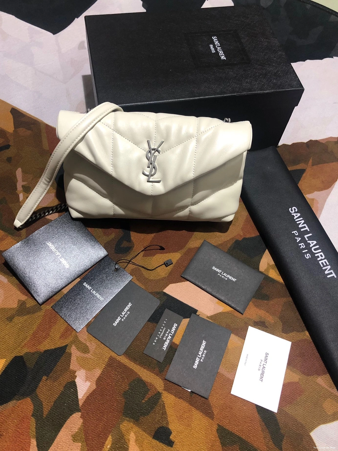 Tony Luxuries PUFFER CHAIN YSL BAG MINI SMALL 0823